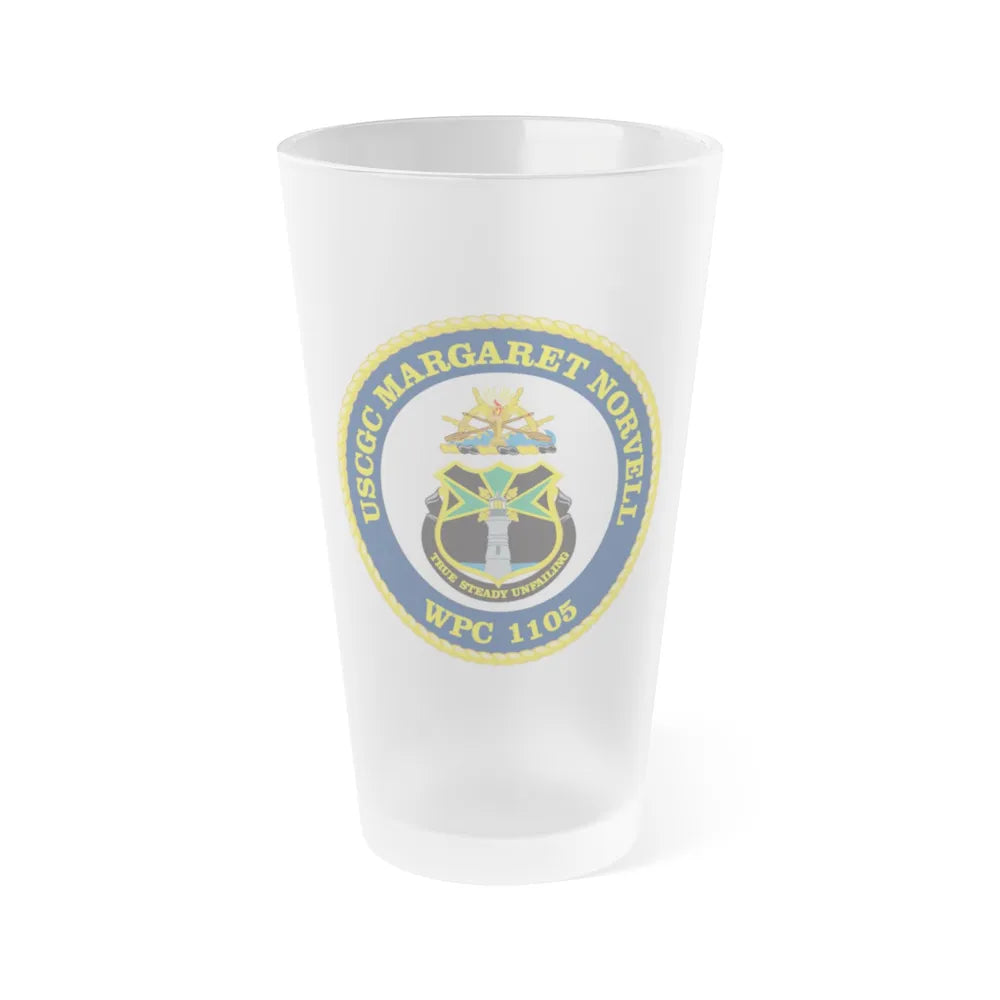 USCGC Margaret Norvell WPC 1105 (U.S. Coast Guard) Frosted Pint Glass 16oz-Go Mug Yourself