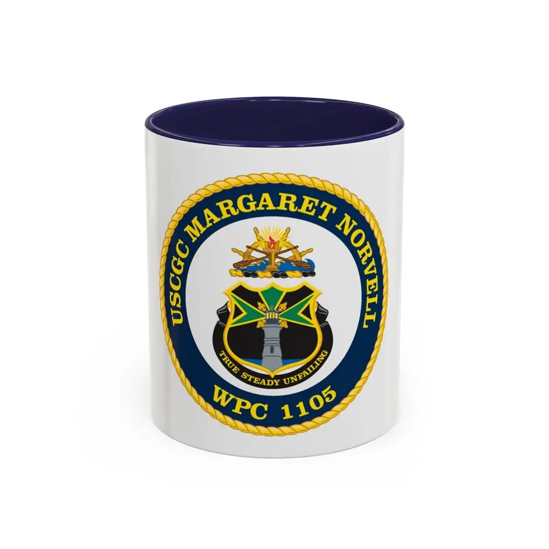 USCGC Margaret Norvell WPC 1105 (U.S. Coast Guard) Accent Coffee Mug 11oz Navy - Go Mug Yourself