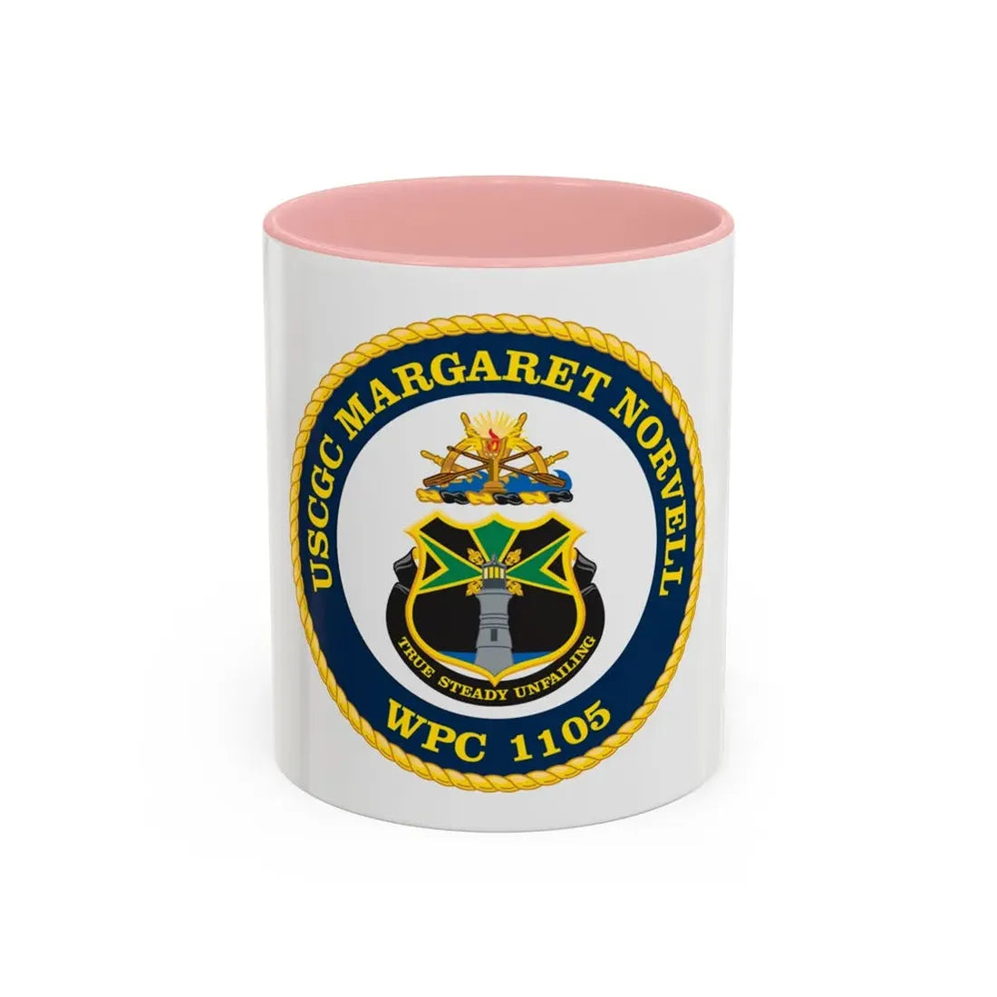USCGC Margaret Norvell WPC 1105 (U.S. Coast Guard) Accent Coffee Mug 11oz Pink - Go Mug Yourself
