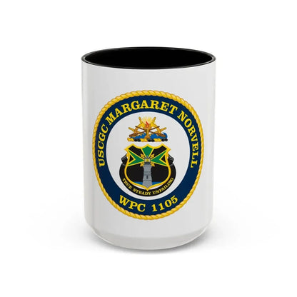 USCGC Margaret Norvell WPC 1105 (U.S. Coast Guard) Accent Coffee Mug 15oz Black - Go Mug Yourself