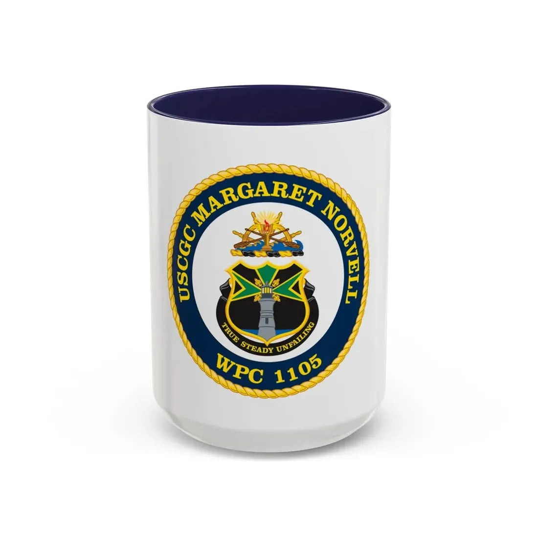 USCGC Margaret Norvell WPC 1105 (U.S. Coast Guard) Accent Coffee Mug 15oz Navy - Go Mug Yourself