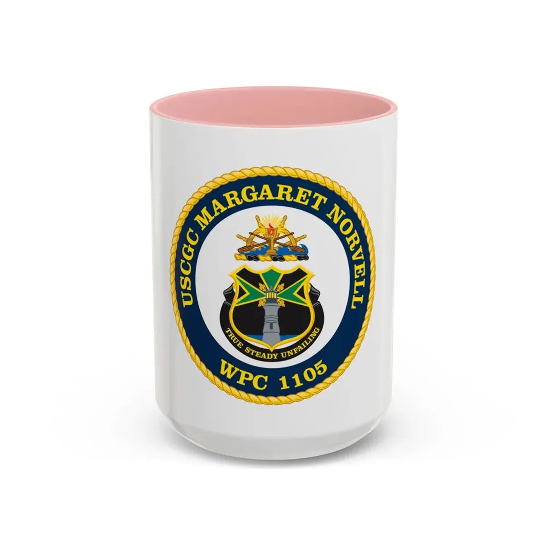 USCGC Margaret Norvell WPC 1105 (U.S. Coast Guard) Accent Coffee Mug 15oz Pink - Go Mug Yourself