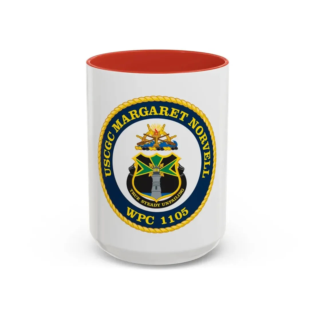USCGC Margaret Norvell WPC 1105 (U.S. Coast Guard) Accent Coffee Mug 15oz Red - Go Mug Yourself