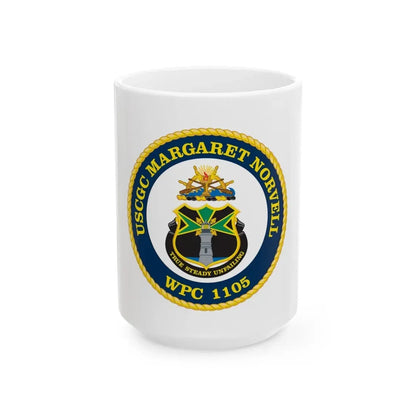 USCGC Margaret Norvell WPC 1105 (U.S. Coast Guard) White Coffee Mug 15oz - Go Mug Yourself