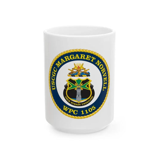 USCGC Margaret Norvell WPC 1105 (U.S. Coast Guard) White Coffee Mug 15oz - Go Mug Yourself