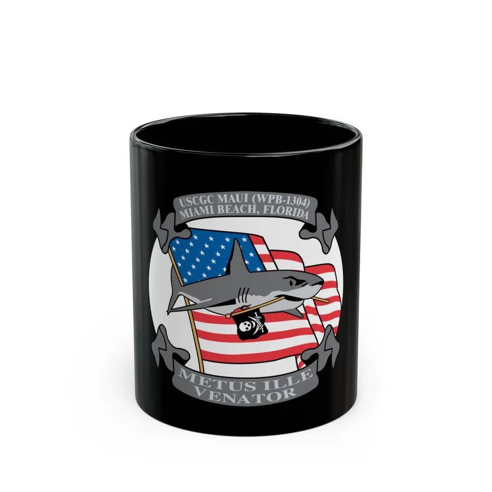 USCGC Maui WPB 1304 (U.S. Coast Guard) Black Coffee Mug-11oz-Go Mug Yourself