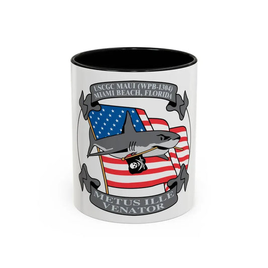 USCGC Maui WPB 1304 (U.S. Coast Guard) Accent Coffee Mug 11oz Black - Go Mug Yourself