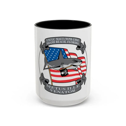 USCGC Maui WPB 1304 (U.S. Coast Guard) Accent Coffee Mug 15oz Black - Go Mug Yourself