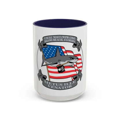 USCGC Maui WPB 1304 (U.S. Coast Guard) Accent Coffee Mug 15oz Navy - Go Mug Yourself
