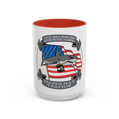 USCGC Maui WPB 1304 (U.S. Coast Guard) Accent Coffee Mug 15oz Red - Go Mug Yourself