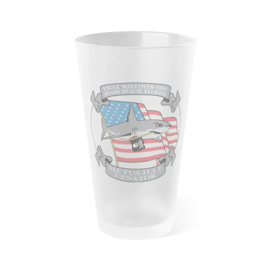 USCGC Maui WPB 1304 (U.S. Coast Guard) Frosted Pint Glass 16oz Default Title - Go Mug Yourself