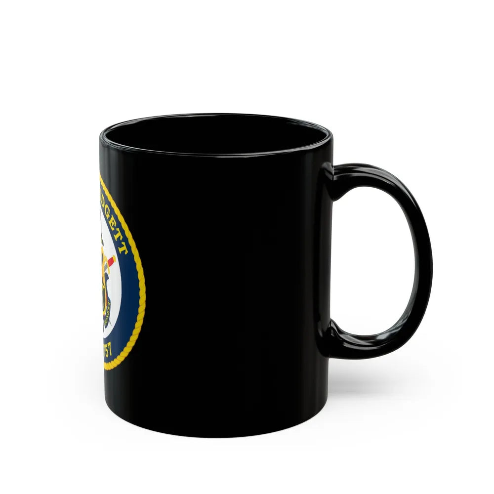 USCGC MIDGETT WMSL 757 (U.S. Coast Guard) Black Coffee Mug-Go Mug Yourself