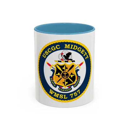 USCGC MIDGETT WMSL 757 (U.S. Coast Guard) Accent Coffee Mug 11oz Light Blue - Go Mug Yourself