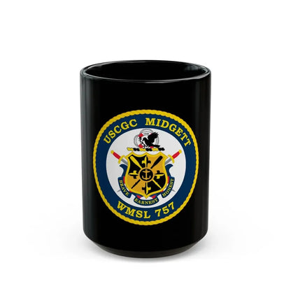 USCGC MIDGETT WMSL 757 (U.S. Coast Guard) Black Coffee Mug 15oz - Go Mug Yourself