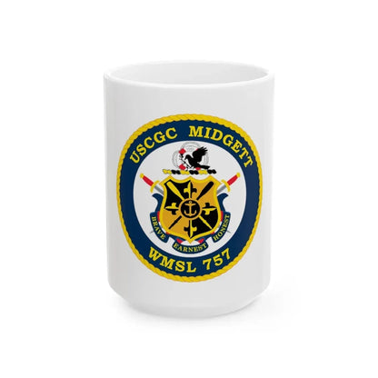 USCGC MIDGETT WMSL 757 (U.S. Coast Guard) White Coffee Mug 15oz - Go Mug Yourself