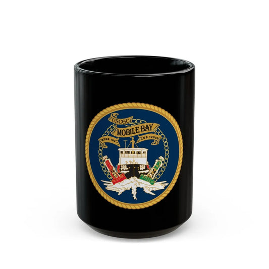 USCGC Mobile Bay WTGB 103 (U.S. Coast Guard) Black Coffee Mug-15oz-Go Mug Yourself