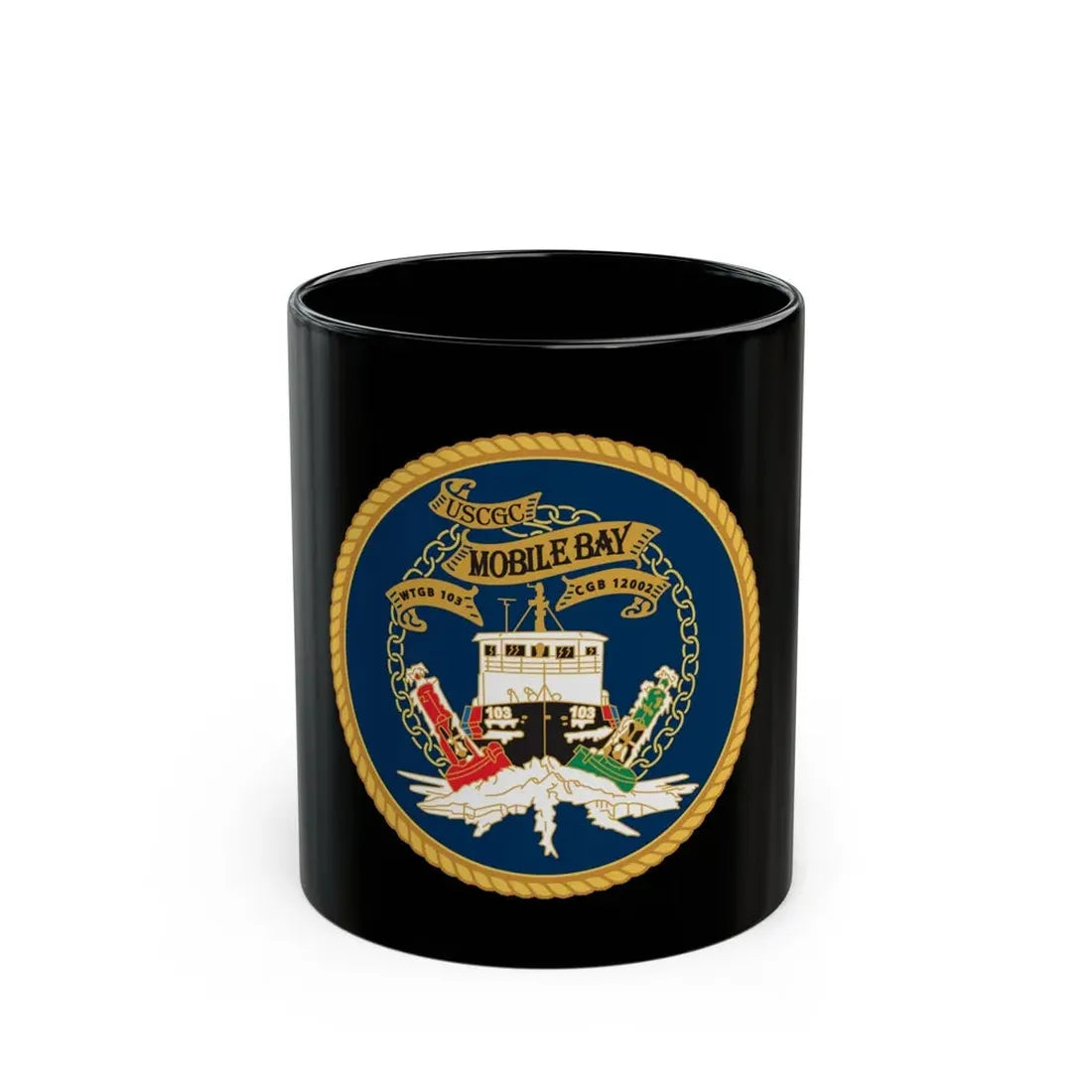 USCGC Mobile Bay WTGB 103 (U.S. Coast Guard) Black Coffee Mug 11oz - Go Mug Yourself