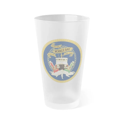 USCGC Mobile Bay WTGB 103 (U.S. Coast Guard) Frosted Pint Glass 16oz Default Title - Go Mug Yourself