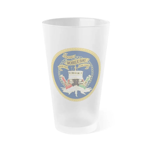 USCGC Mobile Bay WTGB 103 (U.S. Coast Guard) Frosted Pint Glass 16oz Default Title - Go Mug Yourself