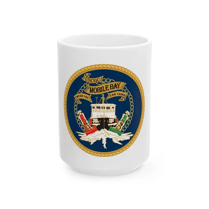 USCGC Mobile Bay WTGB 103 (U.S. Coast Guard) White Coffee Mug 15oz - Go Mug Yourself