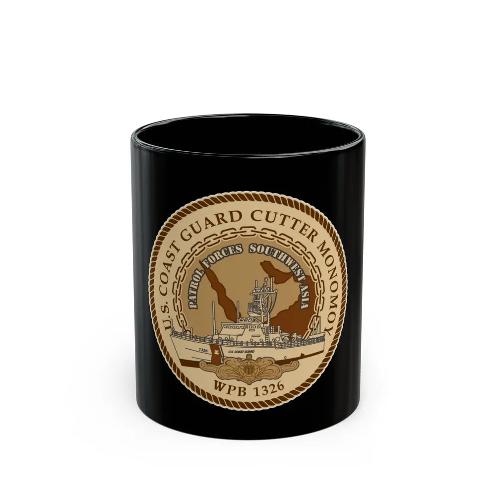 USCGC Monomoy WPB 1326 (U.S. Coast Guard) Black Coffee Mug-11oz-Go Mug Yourself