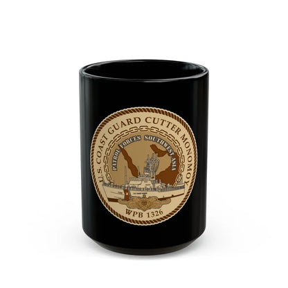 USCGC Monomoy WPB 1326 (U.S. Coast Guard) Black Coffee Mug-15oz-Go Mug Yourself