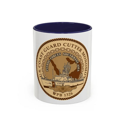USCGC Monomoy WPB 1326 (U.S. Coast Guard) Accent Coffee Mug 11oz Navy - Go Mug Yourself