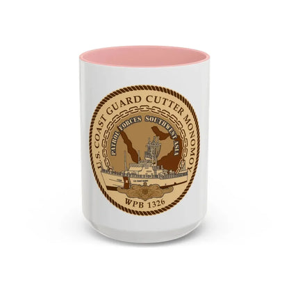 USCGC Monomoy WPB 1326 (U.S. Coast Guard) Accent Coffee Mug 15oz Pink - Go Mug Yourself