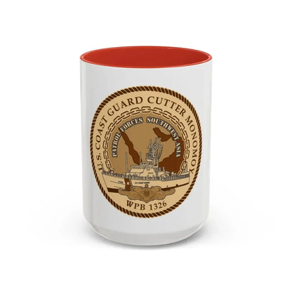 USCGC Monomoy WPB 1326 (U.S. Coast Guard) Accent Coffee Mug 15oz Red - Go Mug Yourself