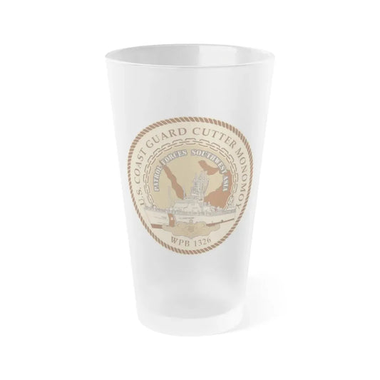 USCGC Monomoy WPB 1326 (U.S. Coast Guard) Frosted Pint Glass 16oz Default Title - Go Mug Yourself