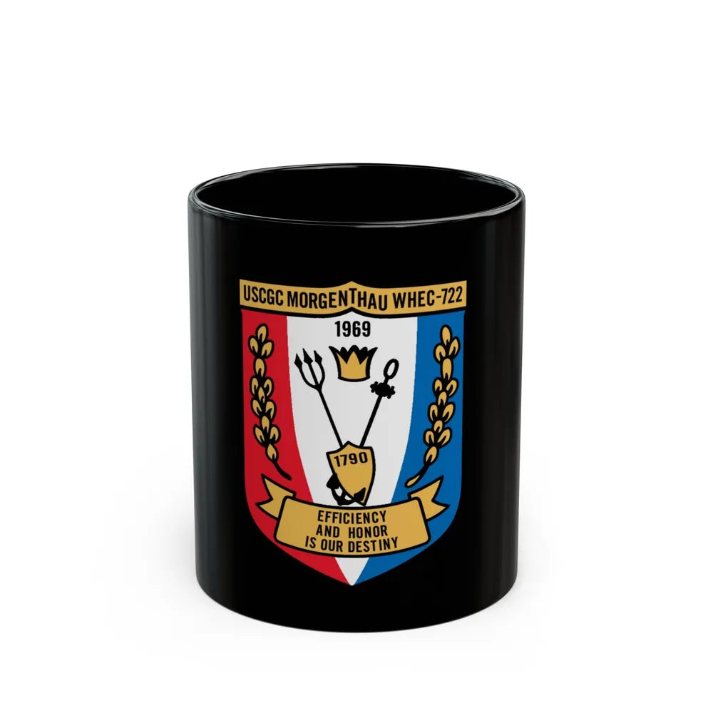 USCGC Morgentthau Whec 722 (U.S. Coast Guard) Black Coffee Mug-11oz-Go Mug Yourself