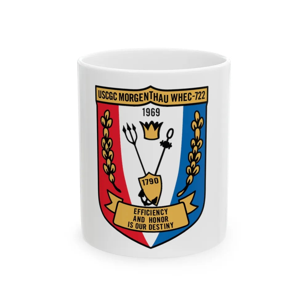 USCGC Morgentthau Whec 722 (U.S. Coast Guard) White Coffee Mug-11oz-Go Mug Yourself