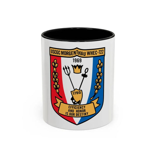 USCGC Morgentthau Whec 722 (U.S. Coast Guard) Accent Coffee Mug 11oz Black - Go Mug Yourself