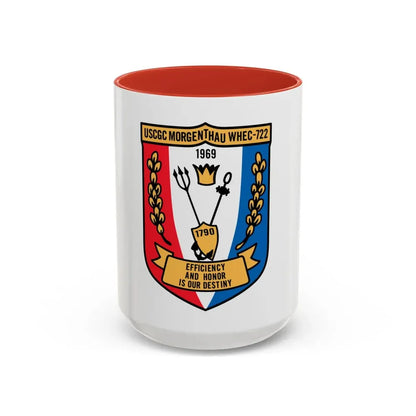 USCGC Morgentthau Whec 722 (U.S. Coast Guard) Accent Coffee Mug 15oz Red - Go Mug Yourself