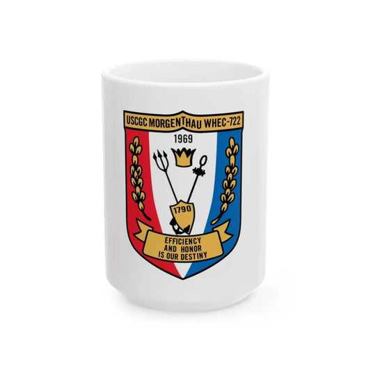 USCGC Morgentthau Whec 722 (U.S. Coast Guard) White Coffee Mug 15oz - Go Mug Yourself
