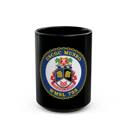USCGC Munro WMSL   755 (U.S. Coast Guard) Black Coffee Mug 15oz - Go Mug Yourself