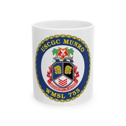 USCGC Munro WMSL   755 (U.S. Coast Guard) White Coffee Mug 11oz - Go Mug Yourself