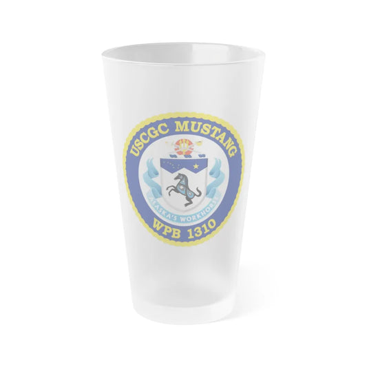 USCGC Mustang WPB 1310 (U.S. Coast Guard) Frosted Pint Glass 16oz-Go Mug Yourself