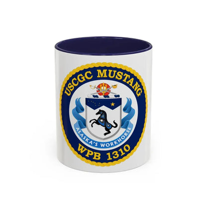 USCGC Mustang WPB 1310 (U.S. Coast Guard) Accent Coffee Mug 11oz Navy - Go Mug Yourself
