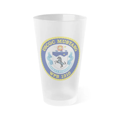 USCGC Mustang WPB 1310 (U.S. Coast Guard) Frosted Pint Glass 16oz Default Title - Go Mug Yourself
