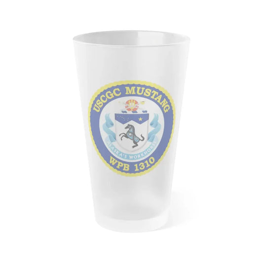 USCGC Mustang WPB 1310 (U.S. Coast Guard) Frosted Pint Glass 16oz Default Title - Go Mug Yourself