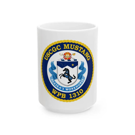USCGC Mustang WPB 1310 (U.S. Coast Guard) White Coffee Mug 15oz - Go Mug Yourself