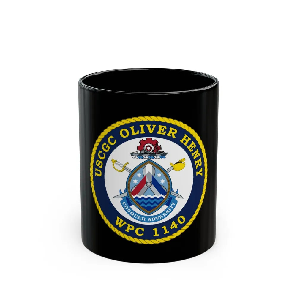 USCGC Oliver Henry WPC 1140 (U.S. Coast Guard) Black Coffee Mug-11oz-Go Mug Yourself