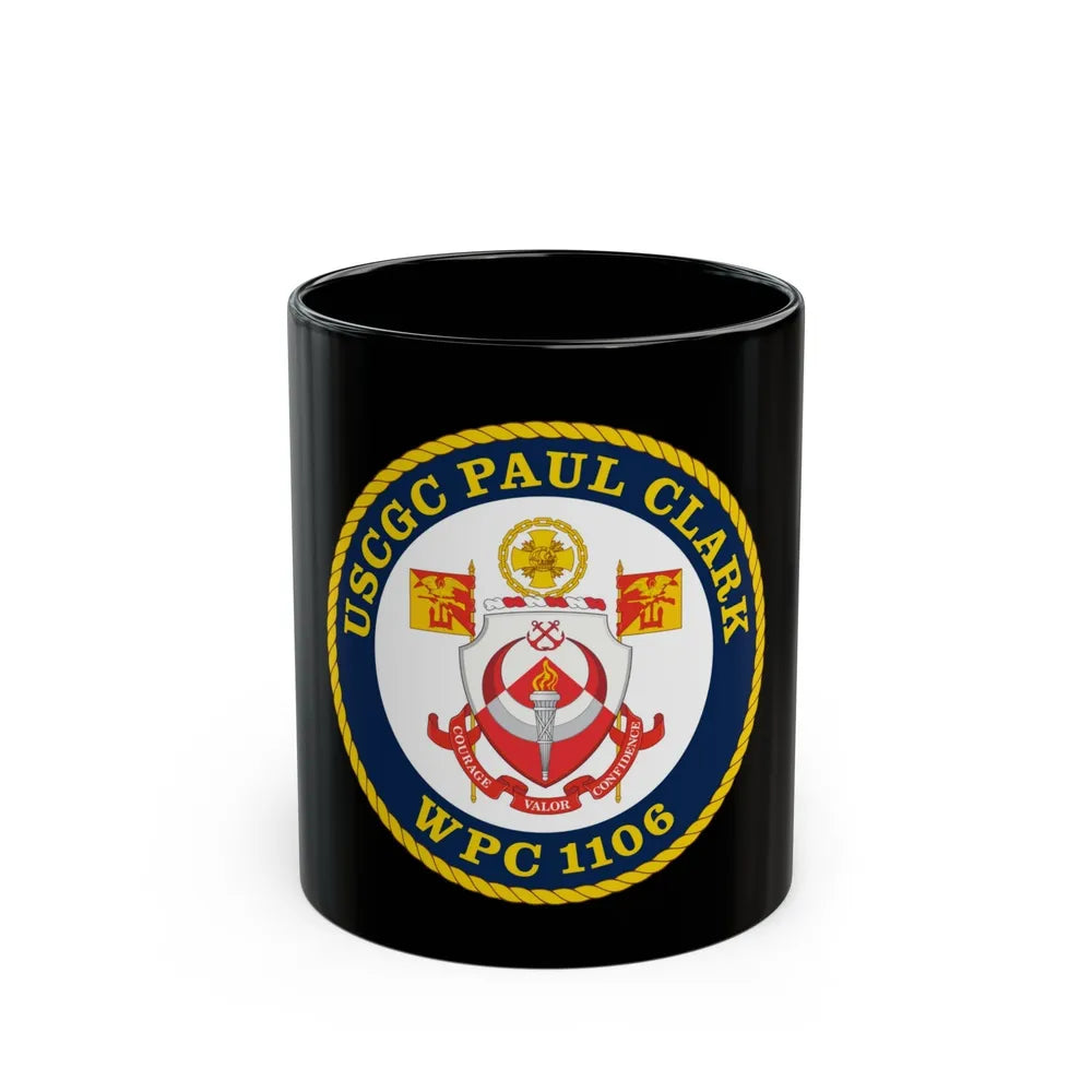 USCGC Paul Clark WPC 1106 (U.S. Coast Guard) Black Coffee Mug-11oz-Go Mug Yourself