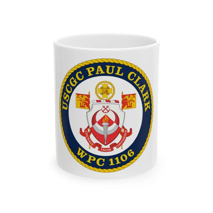 USCGC Paul Clark WPC 1106 (U.S. Coast Guard) White Coffee Mug-11oz-Go Mug Yourself