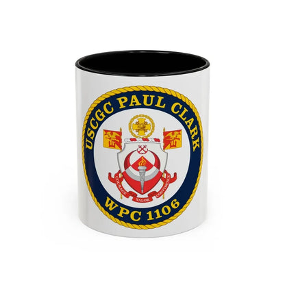 USCGC Paul Clark WPC 1106 (U.S. Coast Guard) Accent Coffee Mug 11oz Black - Go Mug Yourself