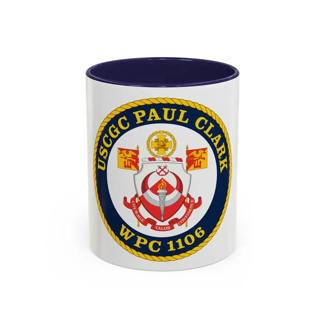 USCGC Paul Clark WPC 1106 (U.S. Coast Guard) Accent Coffee Mug 11oz Navy - Go Mug Yourself