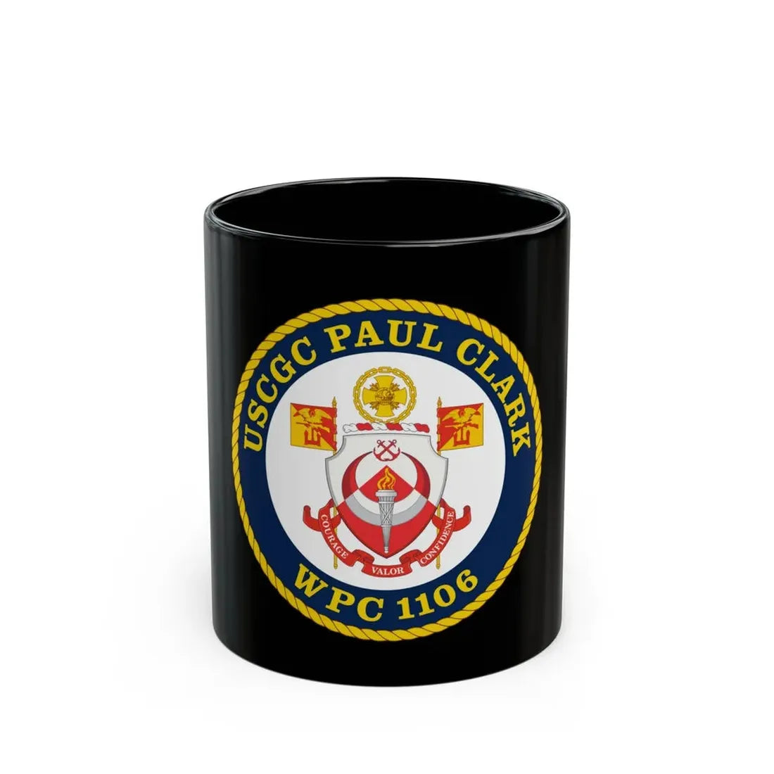 USCGC Paul Clark WPC 1106 (U.S. Coast Guard) Black Coffee Mug 11oz - Go Mug Yourself