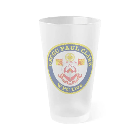 USCGC Paul Clark WPC 1106 (U.S. Coast Guard) Frosted Pint Glass 16oz Default Title - Go Mug Yourself
