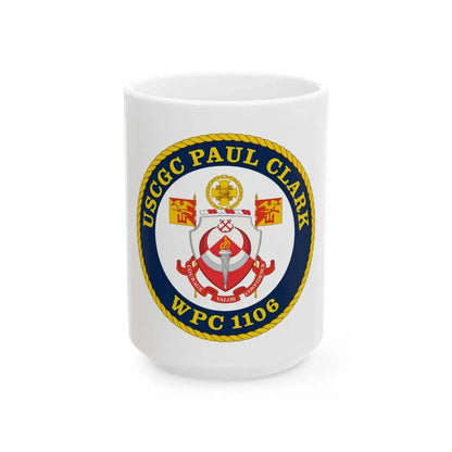 USCGC Paul Clark WPC 1106 (U.S. Coast Guard) White Coffee Mug 15oz - Go Mug Yourself